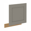 Front do zmywarki LUNA ZM 570 x 596 CLAY GREY / DĄB ARTISAN