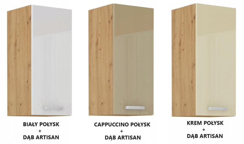 Szafka kuchenna górna ARTISAN 30 G-72 1F CAPPUCCINO POŁYSK / DĄB ARTISAN