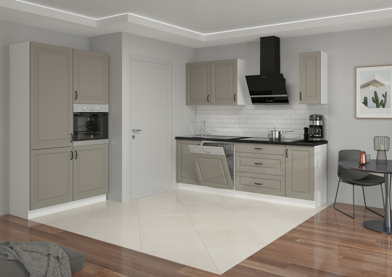 Szafka kuchenna STILO 40 DK-210 2F CLAYGREY/BIAŁY MAT