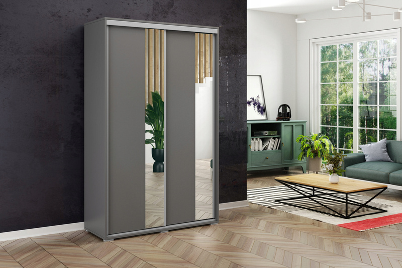 Szafa przesuwna A4 125 / 215 / 62 lustro, różne kolory i rozmiary