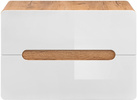 Szafka pod umywalkę 829 80cm, Meble łazienkowe ARUBA Dąb Craft/Biały Połysk