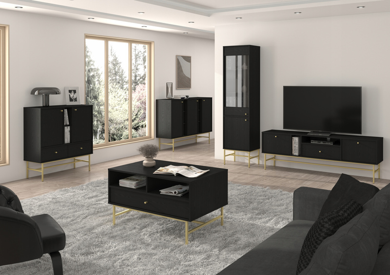 Stolik kawowy 201 TOKYO 3 Czarny Grafit