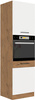 Szafka kuchenna VIGO 60 DP-210 2F DARK WOOD / DĄB LANCELOT