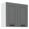 Meble kuchenne zestaw LUNA DUST GREY / BIAŁY kuchnia szafki 260cm