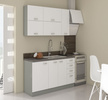 Front do zmywarki 60 cm z panelem sterującym z góry ZM 713x596 BIAŁY POŁYSK, SZARY PLATYNOWY, Meble Kuchenne BIANCA