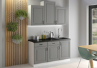Szafka kuchenna STILO 60 DPM-210 2F DUSTGREY/BIAŁY MAT