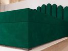 Łóżko tapicerowane, kontynentalne BOSS 160x200 cm, Sprężyny, Pojemniki, Rozmiary