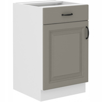 Szafka kuchenna dolna STILO 50 D 1F 1S BB CLAYGREY/BIAŁY MAT