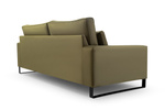 Zestaw wypoczynkowy CARA(CORBLACK) 221 cm + FOTEL, Sofa do salonu