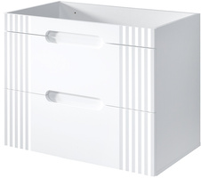 Szafka łazienkowa 80cm, szuflady, Meble łazienkowe FIJI Biały