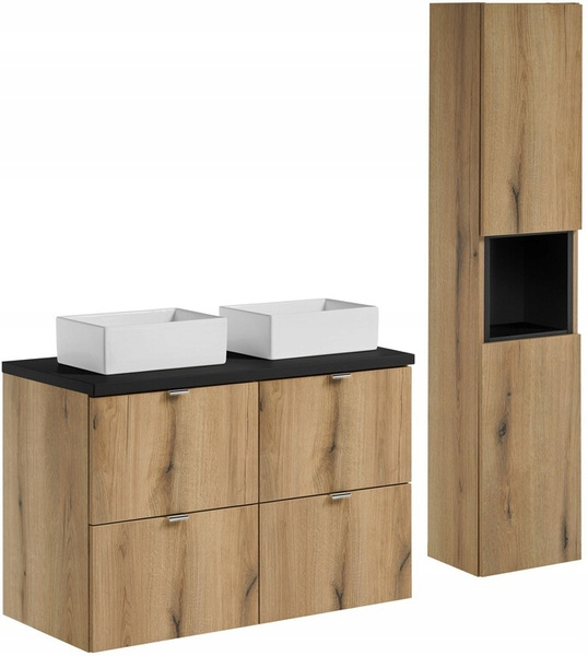 Blat łazienkowy 100cm, Meble łazienkowe CZARNY