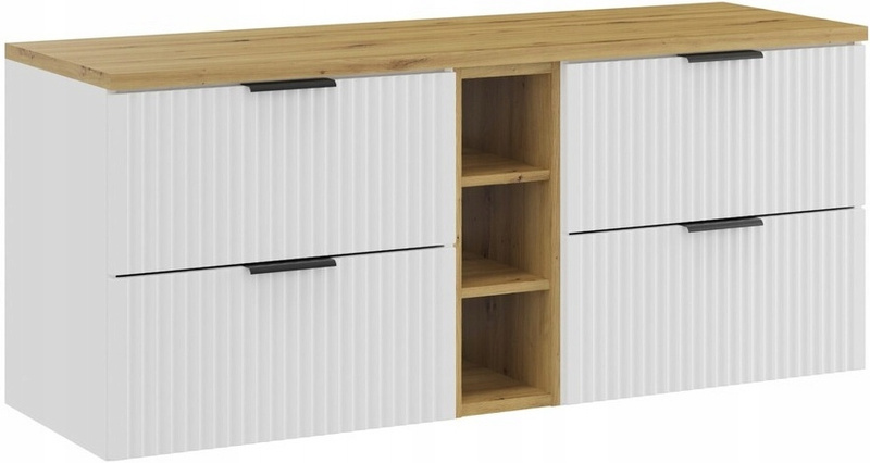 Blat łazienkowy 140cm, Meble łazienkowe DĄB ARTISAN