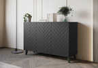 Komoda PHUKET 120 Czarny Grafit Romby
