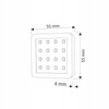 Oświetlenie LED SQUARE 2 klipsy / barwa biały zimny