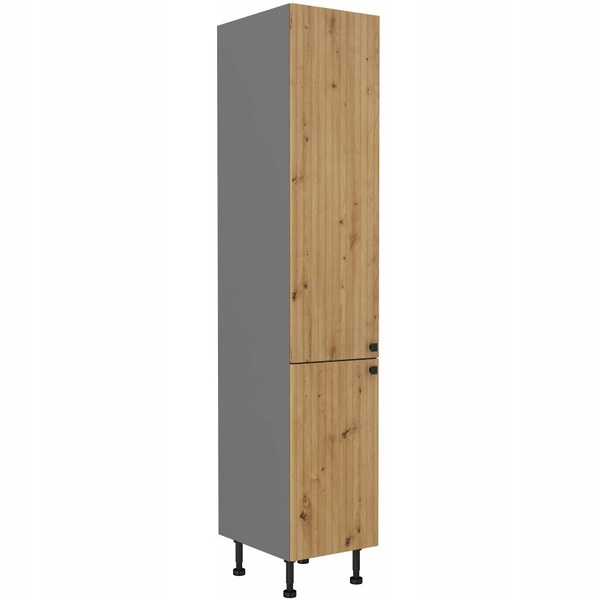 Szafka kuchenna słupek AVA 40 DK-215 2F DĄB ARTISAN/ANTRACYT