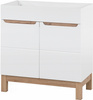 Szafka pod umywalkę 821 80cm, Meble łazienkowe BALI Dąb Craft/Biały Połysk