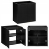 Meble łazienkowe NOVA BLACK 120, 2x umywalka nablatowa, Czarny, 3 KOLORY