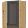 Szafa kuchenna górna STILO 60x60 GN-90 (45°) 1F GRAFIT MAT/DĄB ARTISAN