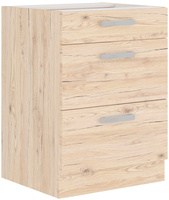 Szafka kuchenna dolna z szufladami 60 D 3S BB DĄB BORDEAUX, Meble Kuchenne BORDEAUX