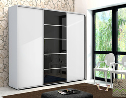 Szafa przesuwna A28 278 / 245 / 62 szkło LACOBEL, różne kolory i rozmiary