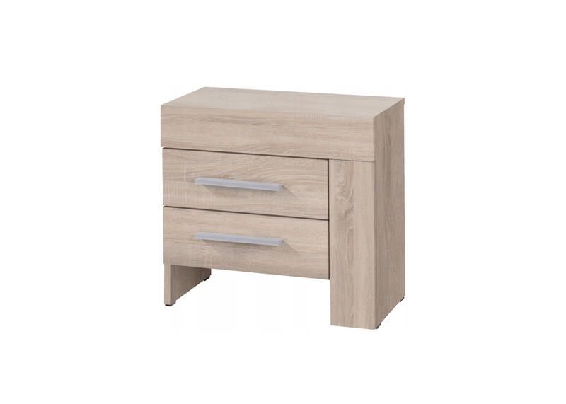 Szafka nocna CEZAR 21P, Stolik nocny 50cm, Meble do Salonu CEZAR, Biały