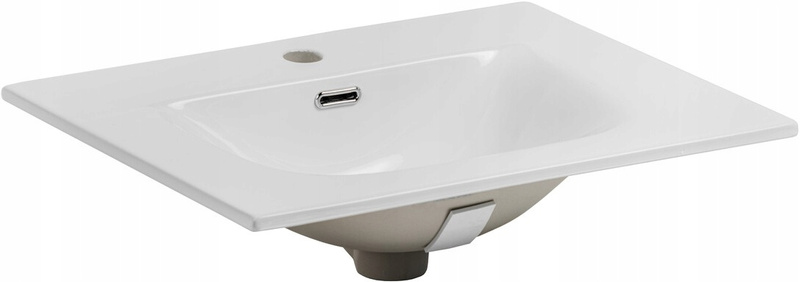 Zestaw meblowy 60cm z umywalką, Meble łazienkowe OCEAN Beż / Dąb Olejowany
