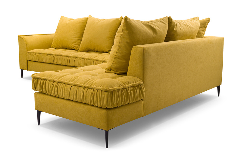 Nowoczesny Narożnik do salonu LENA 306 cm, Rogówka, Sprężyny, Silikon