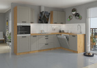 Szafka kuchenna górna LUNA 60x60 GN-72 (45°) 1F CLAY GREY / DĄB ARTISAN