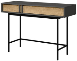 Konsola ALSY 11 123cm, Meble Pokojowe ALSY Antracyt / Dąb Olejowany