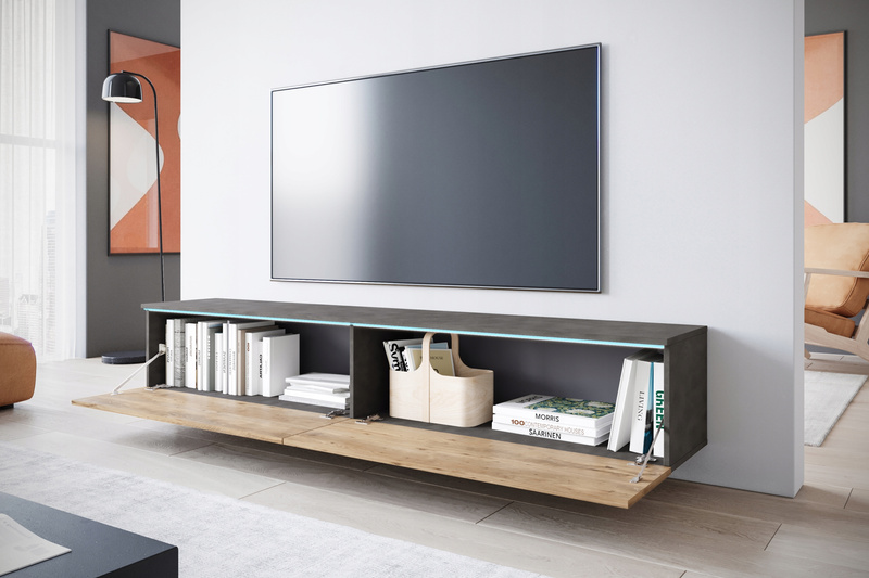 Szafka RTV Lowboard D 180cm MATERA / KASTANIEN BRESLAW