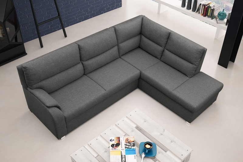 Narożnik z funkcją spania RAMIRO 250 cm, Rogówka