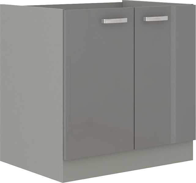 Meble kuchenne GREY SZARY POŁYSK / SZARY PLATYNOWY zestaw kuchnia 240cm