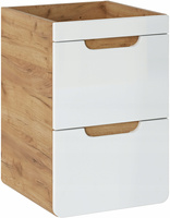 Szafka pod umywalkę 823 40cm, Meble łazienkowe ARUBA Dąb Craft/Biały Połysk