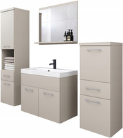 Meble łazienkowe ALBA KASZMIROWY BEŻ, umywalka, lustro