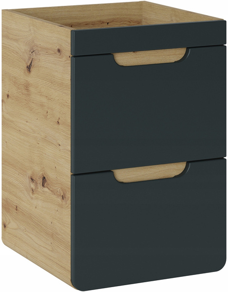 Szafka pod umywalkę 823 40cm, Meble łazienkowe ARUBA Dąb Craft/Biały Połysk