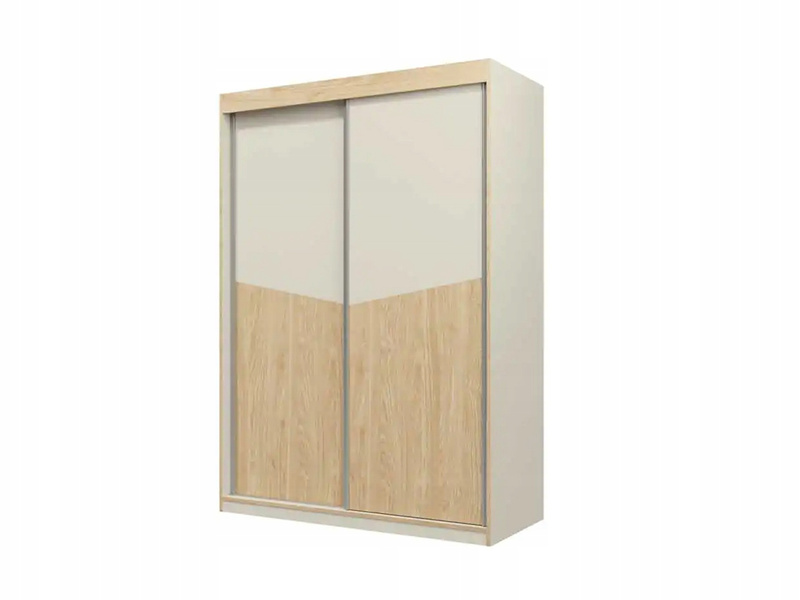 Szafa przesuwna ASTON 2, Meble do Sypialni ASTON, Dąb Odwieczny / Czarny