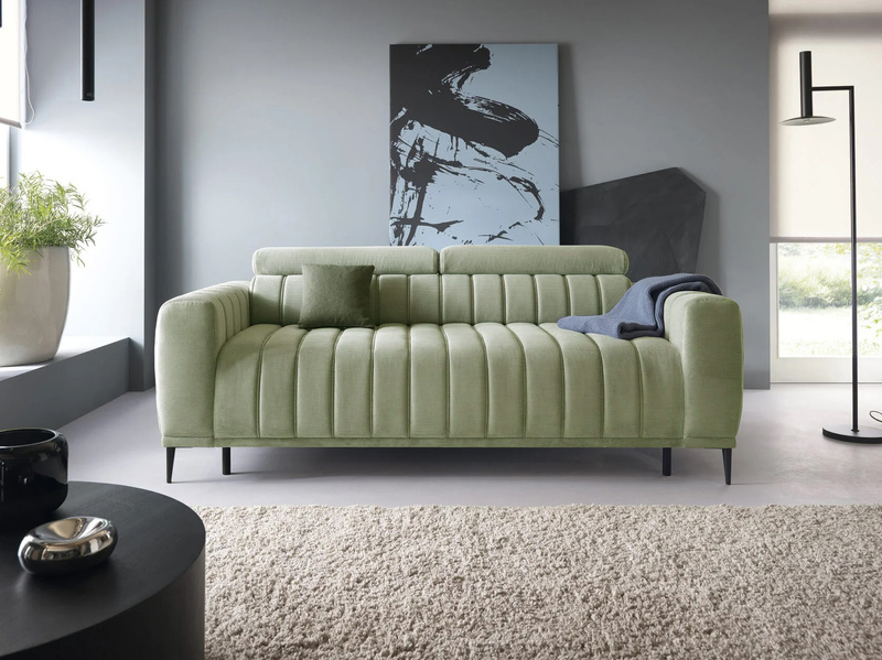Sofa z funkcją spania GANDI C 227 cm, System włoski, Zagłówki