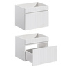 Meble łazienkowe ICONIC WHITE 60, Umywalka, Lustro, LED, 3 KOLORY