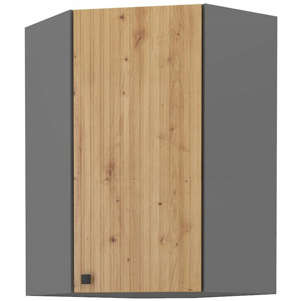 Szafka kuchenna górna narożna AVA 60x60 GN-90 (45°) 1F DĄB ARTISAN/ANTRACYT