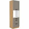 Szafka kuchenna słupek LUNA 60 DPS-210 3S 1F CLAY GREY / DĄB ARTISAN