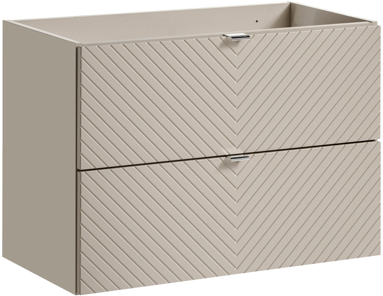 Zestaw 80cm z blatem szuflady Meble łazienkowe VIVA Kaszmir/Dąb Coast Evoke