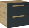 Szafka pod umywalkę 820 60cm, Meble łazienkowe ARUBA Dąb Craft/Biały Połysk