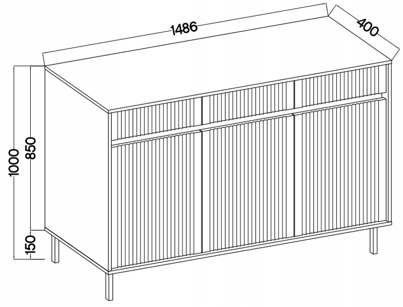 Komoda 833 OSAKA Dąb Evoke