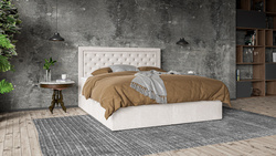 Łóżko Tapicerowane Kontynentalne GLAMOUR 120x200 cm