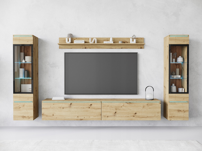 Meblościanka VERA II Zestaw mebli Dąb Artisan