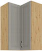 Szafka kuchenna górna STILO 60x60 GN-90 (90°) 2F CLAYGREY/DĄB ARTISAN