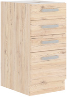 Szafka kuchenna dolna z szufladami 40 D 4S BB DĄB BORDEAUX, Meble Kuchenne BORDEAUX