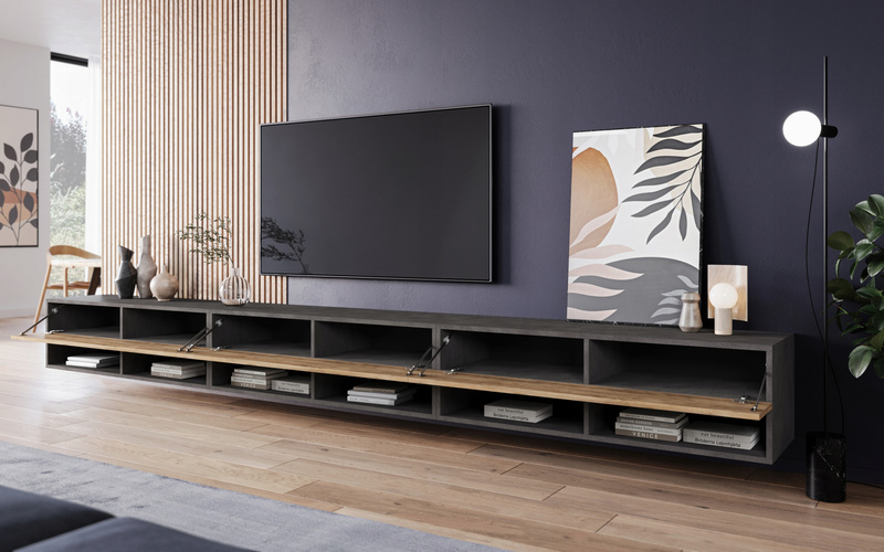 Szafka RTV Lowboard A 300cm MATERA / KASTANIEN BRESLAW