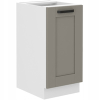 Szafka kuchenna dolna LUNA 40 D 1F BB CLAY GREY / BIAŁY MAT