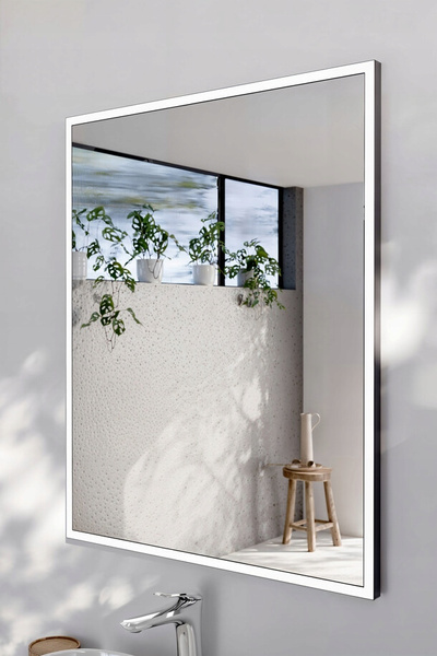 Lustro łazienkowe LED w ramie, Meble łazienkowe ALICE